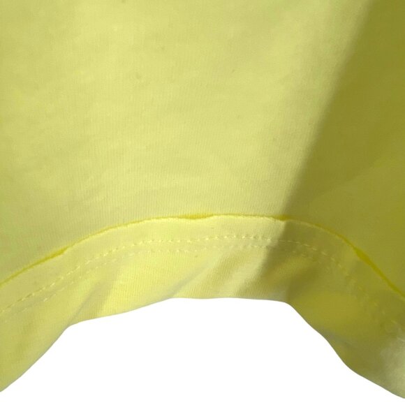 C&C California Boxy Yellow V-Neck  Tee 100% Pima Cotton Size Large NWT - Picture 4 of 10